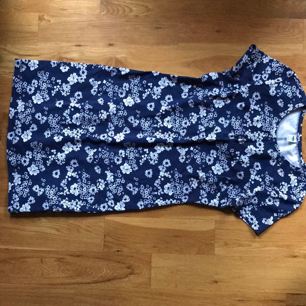 Navy & White Floral Old Navy Dress